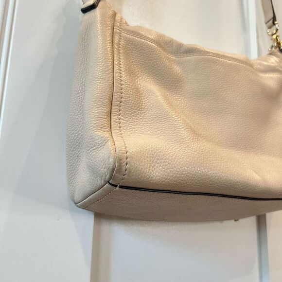 Kate Spade Cobble Hill Small Leather Toddy Satchel Purse Bag Crossbody Cream - Picture 11 of 13